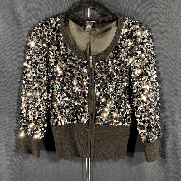 White House Black Market Sweaters - White House Black Market Sequined Jacket